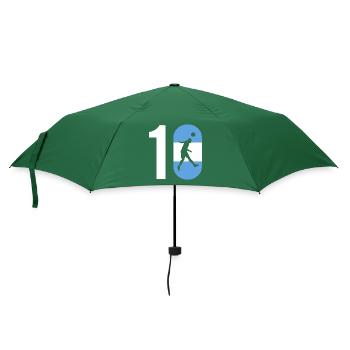 10 Argentinien Fussballspieler - Regenschirm (klein) - Flaschengrün - Vorne