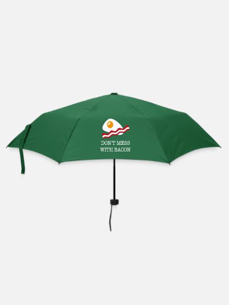 bacon - Regenschirm (klein) - Flaschengrün