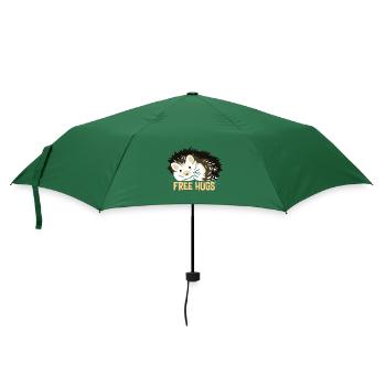 Umarmung Igel - Regenschirm (klein) - Flaschengrün - Vorne