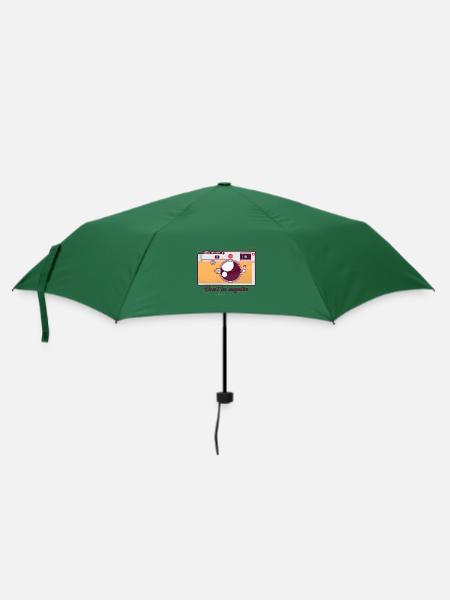 Retro Fotokamera mit Motivationsspruch - Regenschirm (klein) - Flaschengrün