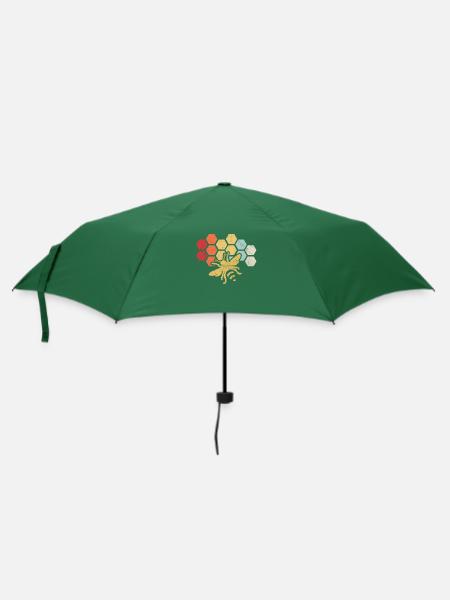 Biene Bienen Imker Geschenk - Regenschirm (klein) - Flaschengrün