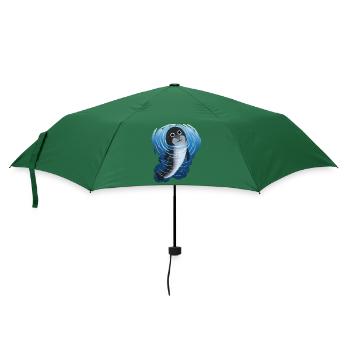 Seerobbe Robbe Meerestiere unter Wasser Kinder - Regenschirm (klein) - Flaschengrün - Vorne