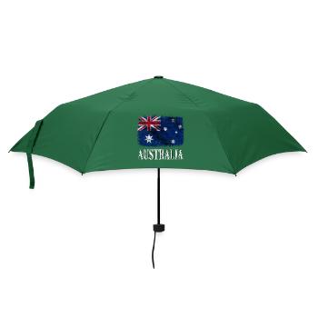 Australia ,Australien Fahne - Regenschirm (klein) - Flaschengrün - Vorne
