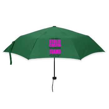 lustiges Chefin Geschenk stolze Chefin Idee - Regenschirm (klein) - Flaschengrün - Vorne
