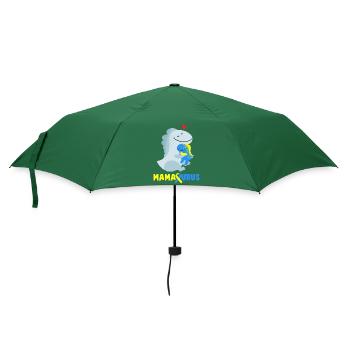 Down Syndrom Mamasaurus Dino Geschenk - Regenschirm (klein) - Flaschengrün - Vorne