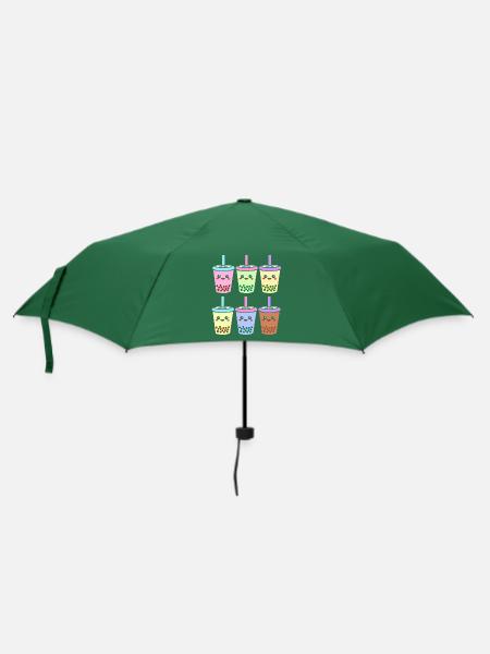 Bubble Tee Boba Tea - Regenschirm (klein) - Flaschengrün