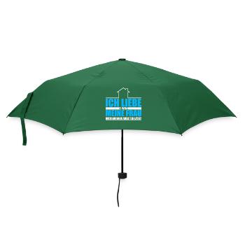 Bauherr Ich liebe es wenn meine Frau mich am Haus - Regenschirm (klein) - Flaschengrün - Vorne