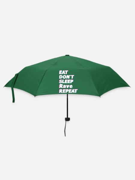 Raver Geschenkidee - Regenschirm (klein) - Flaschengrün