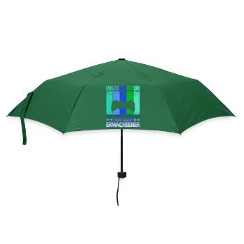 Jugendweihe Gamer - Regenschirm (klein) - Flaschengrün - Vorne