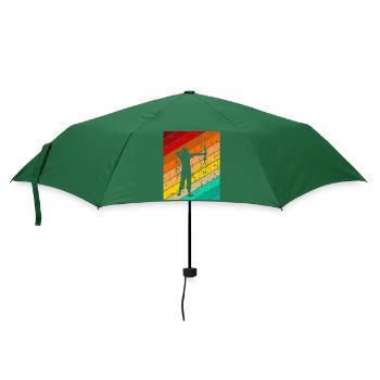 Bogenschießen Bogenschütze Pfeil und Bogen - Regenschirm (klein) - Flaschengrün - Vorne