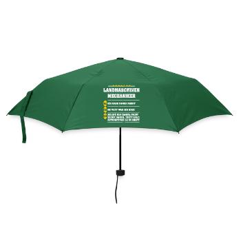 Landmaschinenmechaniker haben immer Recht - Regenschirm (klein) - Flaschengrün - Vorne
