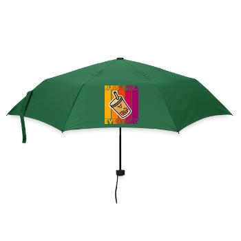 Bubble Tea Everyday - Regenschirm (klein) - Flaschengrün - Vorne