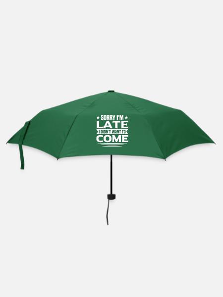 Lustig - Regenschirm (klein) - Flaschengrün