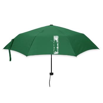 Buck Deer Hunting Hunter Vintage - Regenschirm (klein) - Flaschengrün - Vorne
