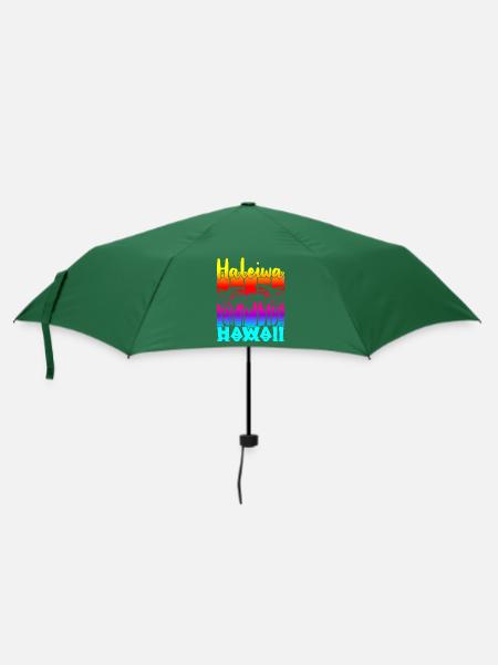 Haleiwa Hawaii - Regenschirm (klein) - Flaschengrün