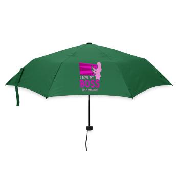 Ich Liebe Meinen Chef Selbstständig Freelancer - Regenschirm (klein) - Flaschengrün - Vorne