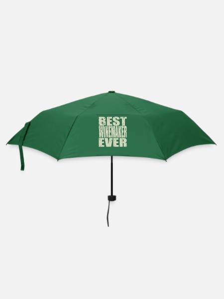 Best Winzer ever Winzer Geschenk - Regenschirm (klein) - Flaschengrün