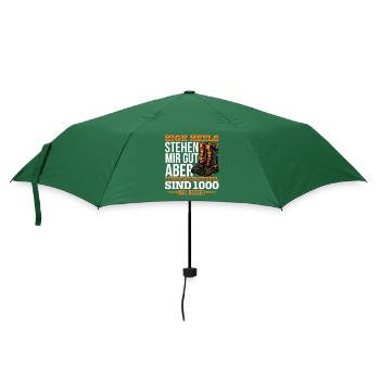 Feuerwehr - Regenschirm (klein) - Flaschengrün - Vorne