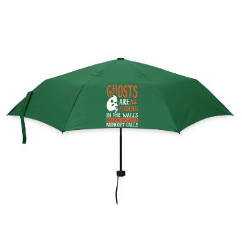 Geister Verstecken Sich In Den Wänden - Regenschirm (klein) - Flaschengrün - Vorne