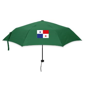 Offizielle Panama Flagge Panama Country Pride - Regenschirm (klein) - Flaschengrün - Vorne