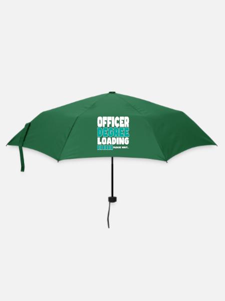 Offizier lädt Ausbildung - Regenschirm (klein) - Flaschengrün