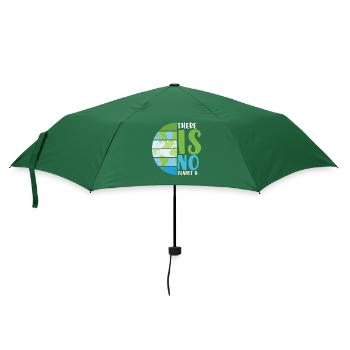 Es gibt keine Planet B Earth Protection Zitate - Regenschirm (klein) - Flaschengrün - Vorne