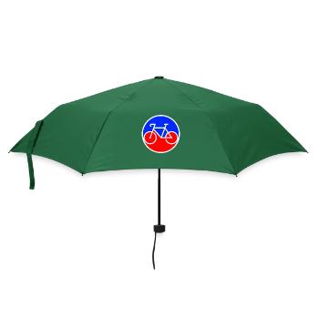Fahrrad Logo - Regenschirm (klein) - Flaschengrün - Vorne