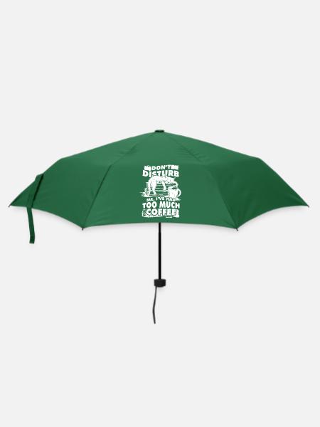 Kaffee - Regenschirm (klein) - Flaschengrün