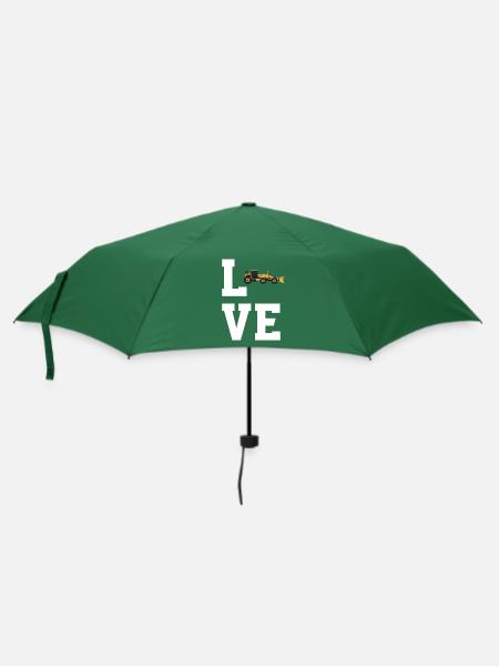 Liebe Grader - Regenschirm (klein) - Flaschengrün