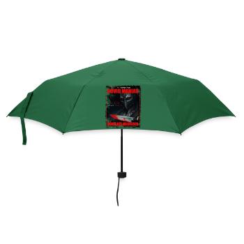 Maske tragen & Kontakte halbieren haben sie gesagt - Regenschirm (klein) - Flaschengrün - Vorne