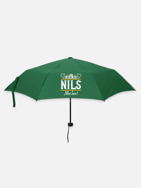 Nils Geschenkidee Geschenk Geburtstag - Regenschirm (klein) - Flaschengrün