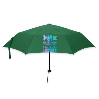 Pferd Reiterin Pferdeliebhaberin Pferdesportler - Regenschirm (klein) - Flaschengrün - Vorne