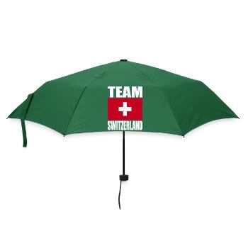 Team Schweiz Fußball - Regenschirm (klein) - Flaschengrün - Vorne
