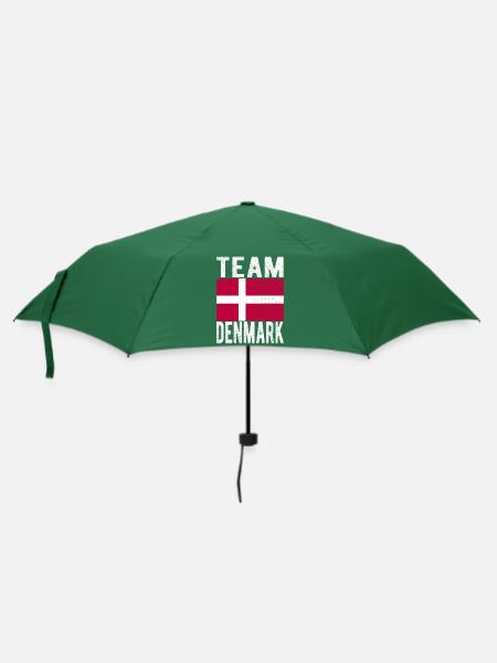 Dänemark Fahne - Regenschirm (klein) - Flaschengrün