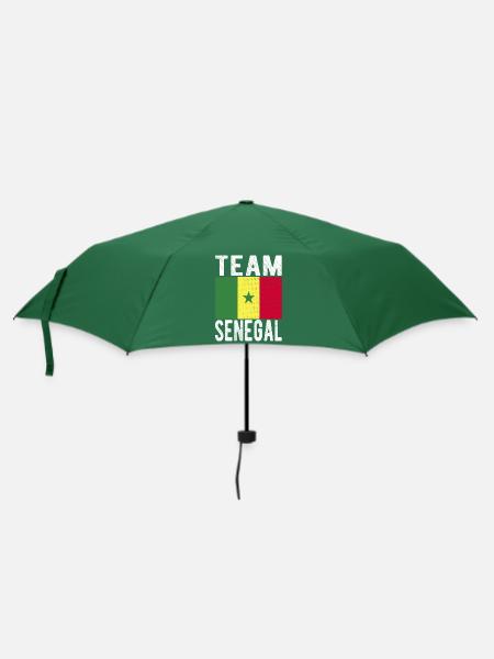 Senegal Fahne - Regenschirm (klein) - Flaschengrün
