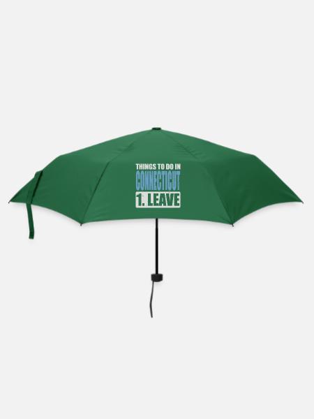 Connecticut Meme - Regenschirm (klein) - Flaschengrün