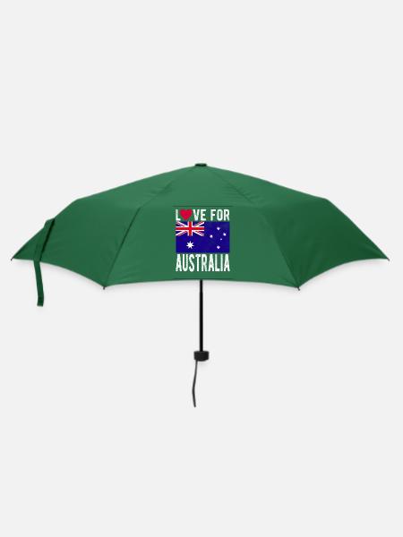 Australien Souvenir - Regenschirm (klein) - Flaschengrün