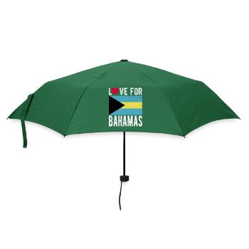 Bahamas Souvenir - Regenschirm (klein) - Flaschengrün - Vorne