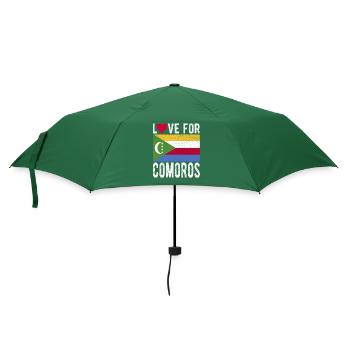 Komoros Souvenir - Regenschirm (klein) - Flaschengrün - Vorne