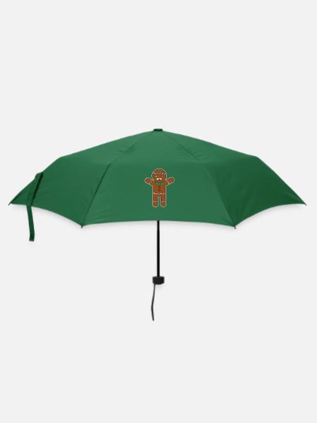 Lebkuchenmann - Regenschirm (klein) - Flaschengrün