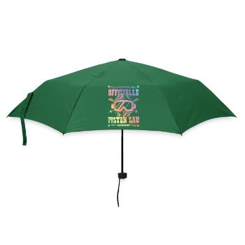 Ofizielle Pisten Sau - Regenschirm (klein) - Flaschengrün - Vorne