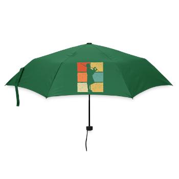 Dudelsack Dudelsackspieler Sackpfeife - Regenschirm (klein) - Flaschengrün - Vorne