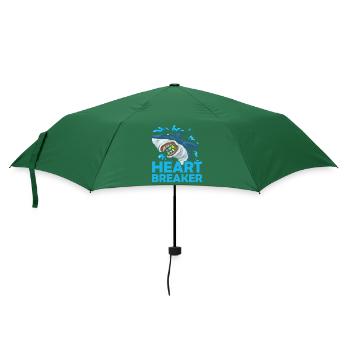 Herzensbrecher Hai Anti-valentinstag Solo-feier - Regenschirm (klein) - Flaschengrün - Vorne