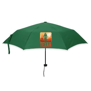 Texaner Stolz Texas Sprüche Texanisch - Regenschirm (klein) - Flaschengrün - Vorne