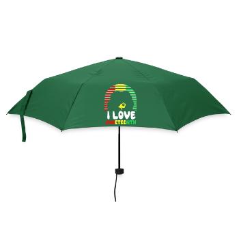 Ich Liebe Den Juneteenth Black African American - Regenschirm (klein) - Flaschengrün - Vorne