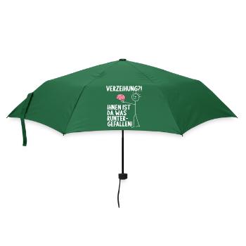Dir ist da was runtergefallen Gehirn - Regenschirm (klein) - Flaschengrün - Vorne