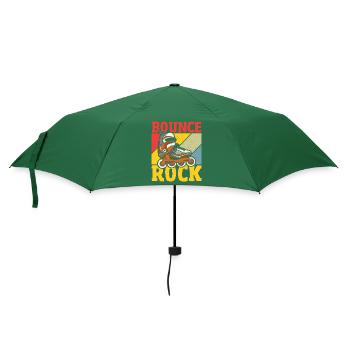 Bounce Rock Roller Skating Skater - Regenschirm (klein) - Flaschengrün - Vorne