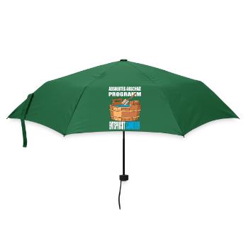 Absolutes abschalt Programm entspricht Saunieren - Regenschirm (klein) - Flaschengrün - Vorne