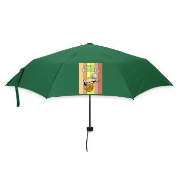 Volleyball Bier Biertrinker Volleyballtrainer - Regenschirm (klein) - Flaschengrün - Vorne