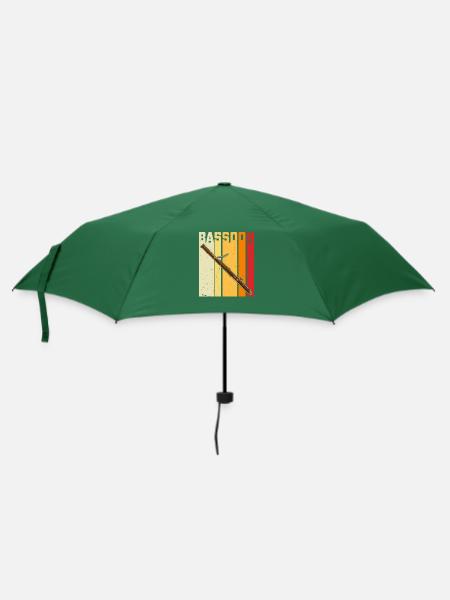 Musiker Musik Orchester Fagott Bassoon - Regenschirm (klein) - Flaschengrün